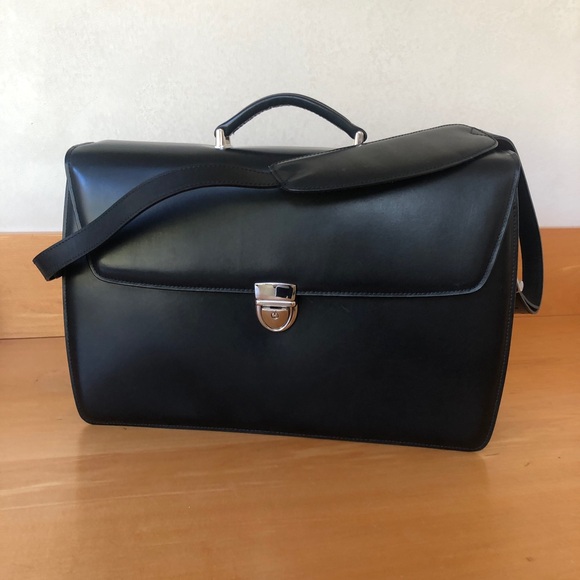 NWOT JACK GEORGES’  European leather, ELEMENTS Briefcase, perfect condition - Picture 7 of 10
